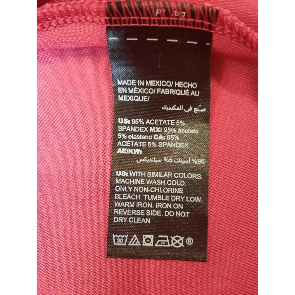 New Chicos Travelers Split Sleeve Jacket Ruby Red Size 2 Open Cardigan Casual... - Picture 8 of 10